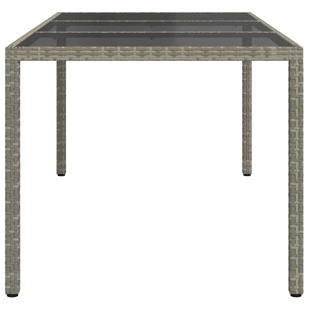 Garden Table with Glass Top