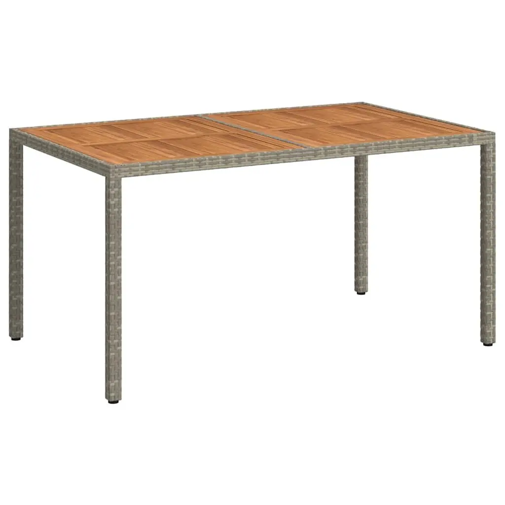 Garden Table 150x90x75cm Grey