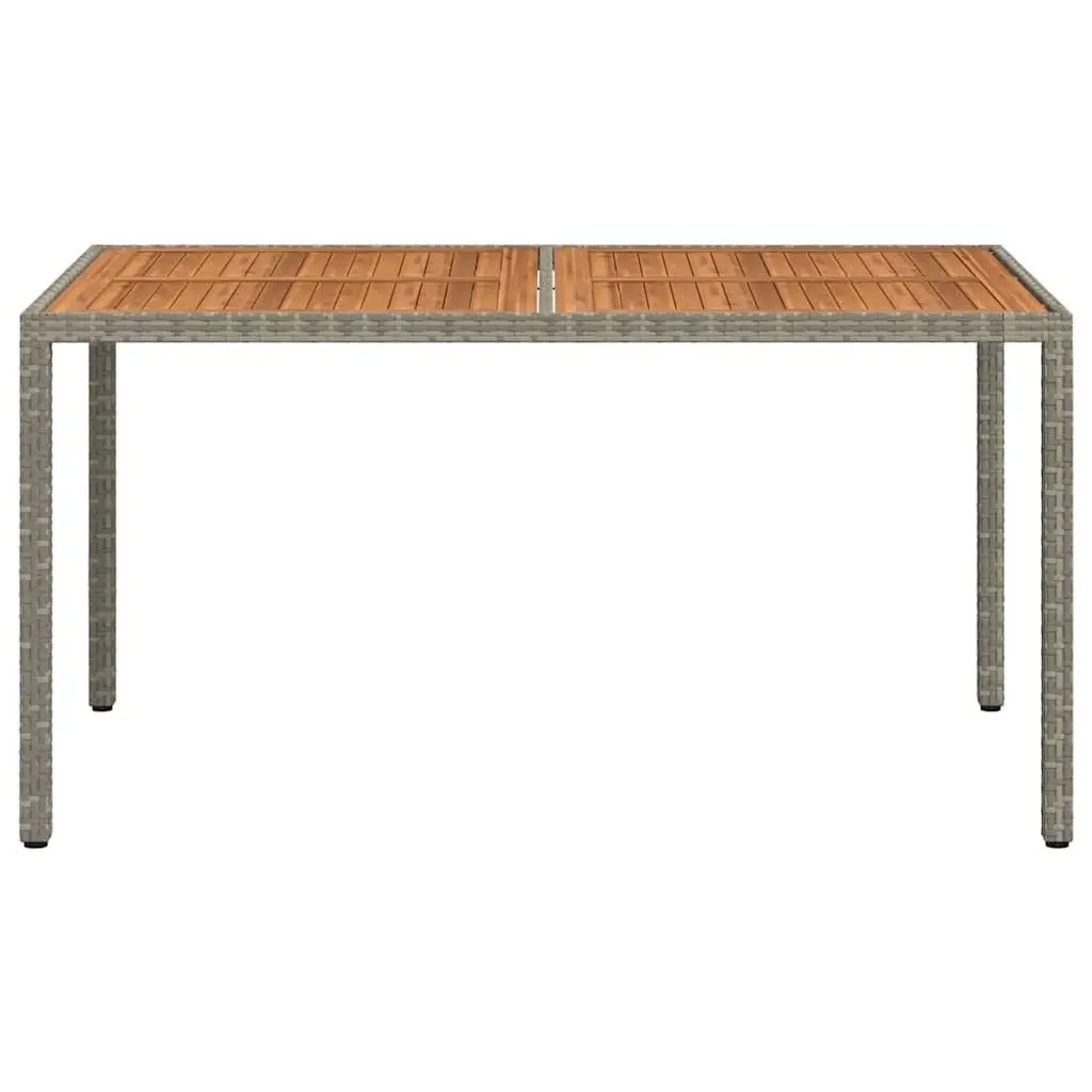Garden Table 150x90x75cm Grey