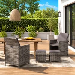 Compact 4-Piece Outdoor Garden Seating Set