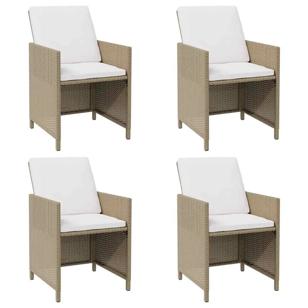 4-Piece Outdoor Chair Set with Cushions