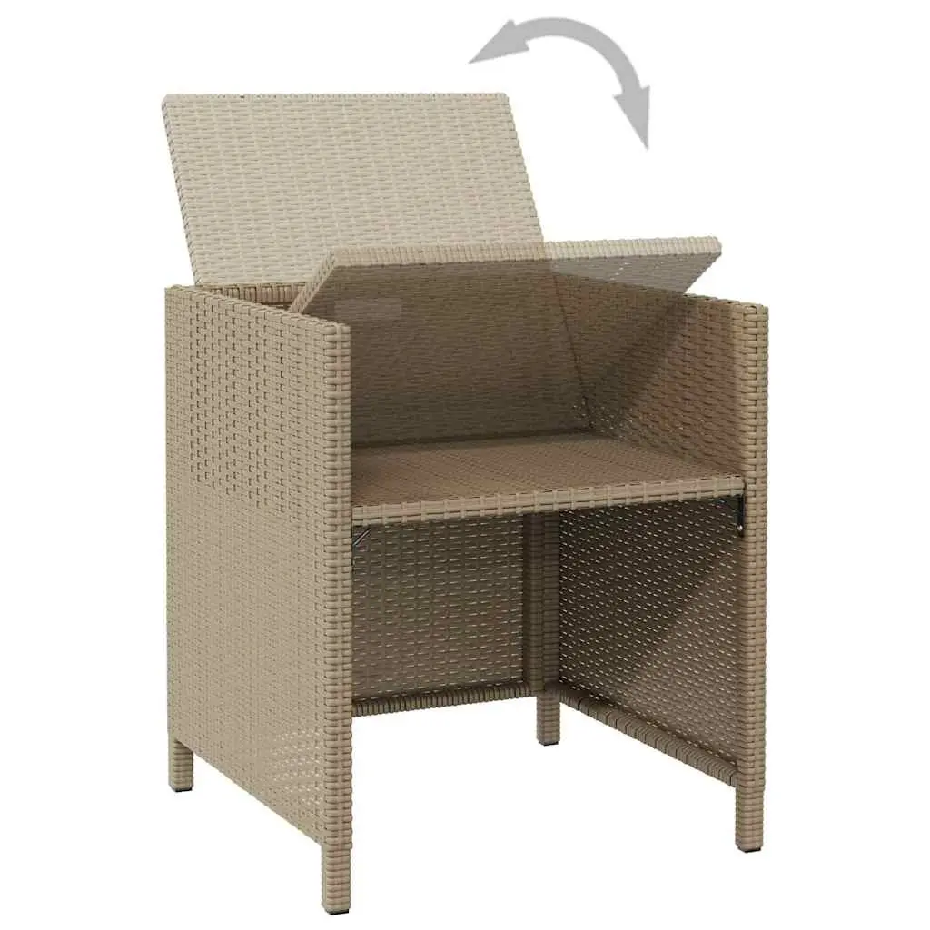 4-Piece Outdoor Chair Set with Cushions
