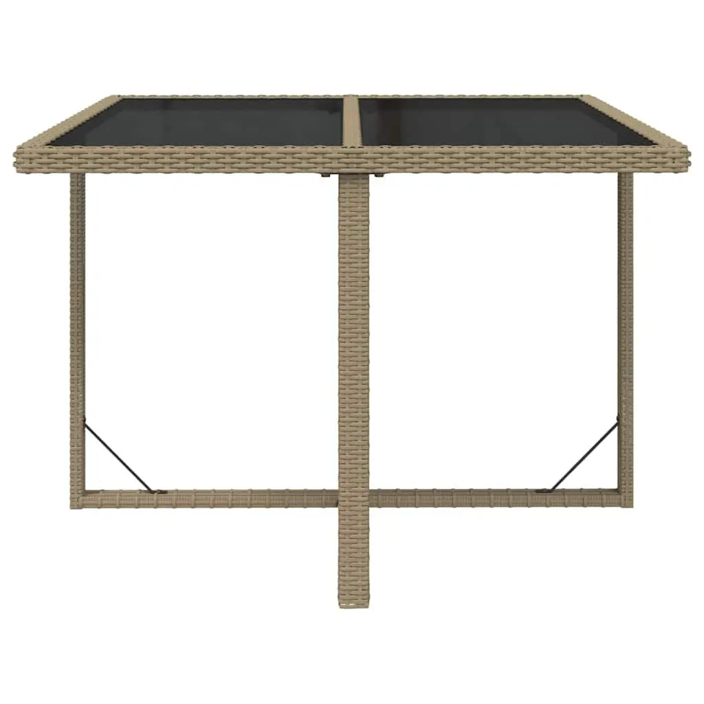 Garden Table 109x107x74cm Beige