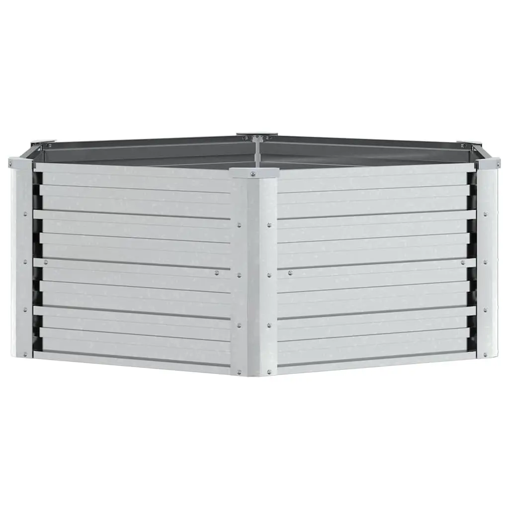 Raised Garden Bed 129x45 cm Metal Planter Box Outdoor Vegetables Flowers Herbs