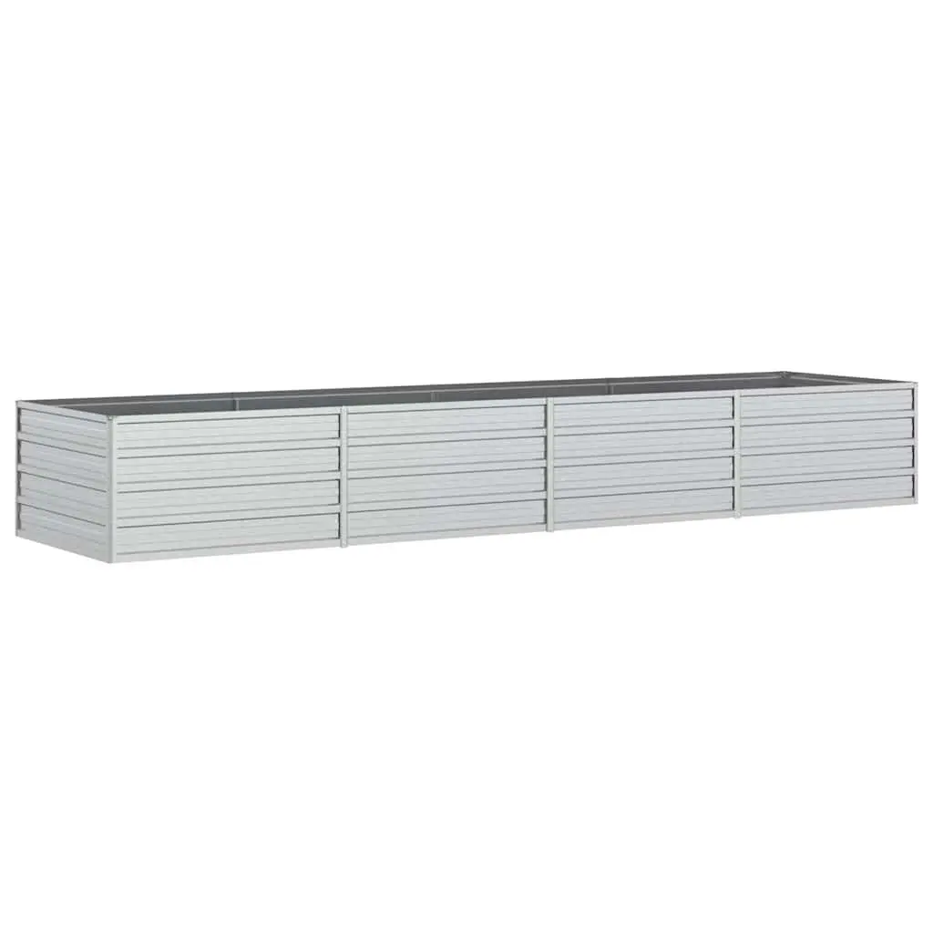 Galvanized Steel Garden Raised Bed 320x80x45 cm Planter Box Outdoor Vegetables