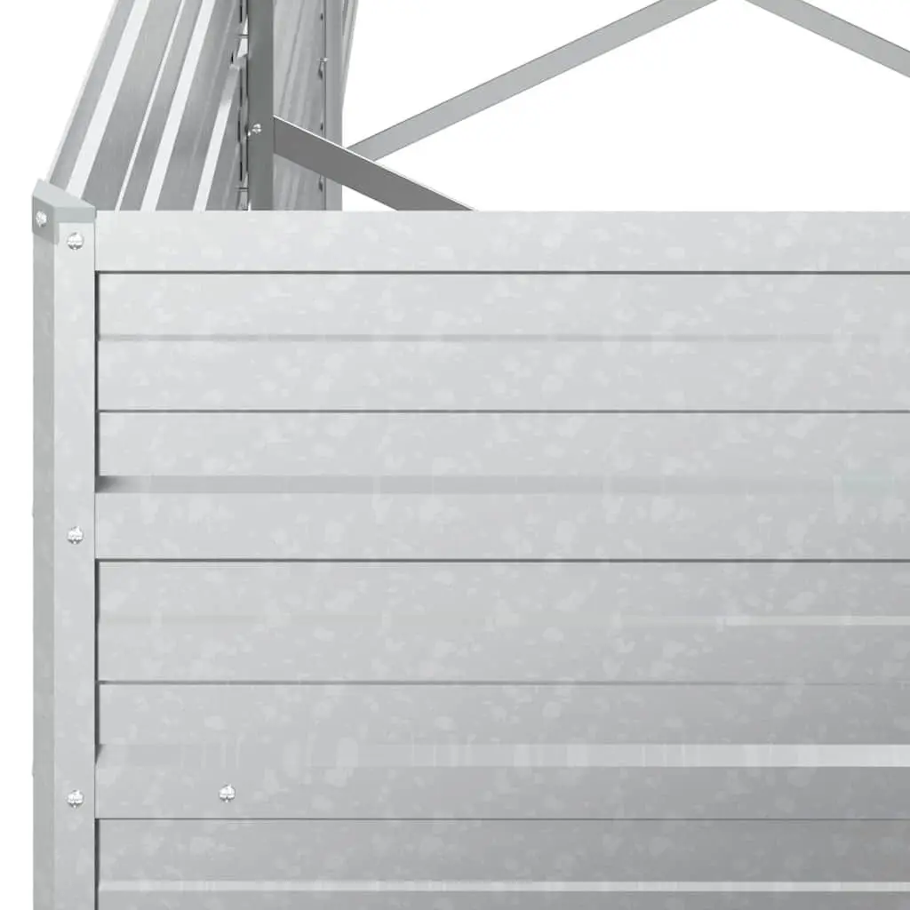 Galvanized Steel Garden Raised Bed 320x80x45 cm Planter Box Outdoor Vegetables