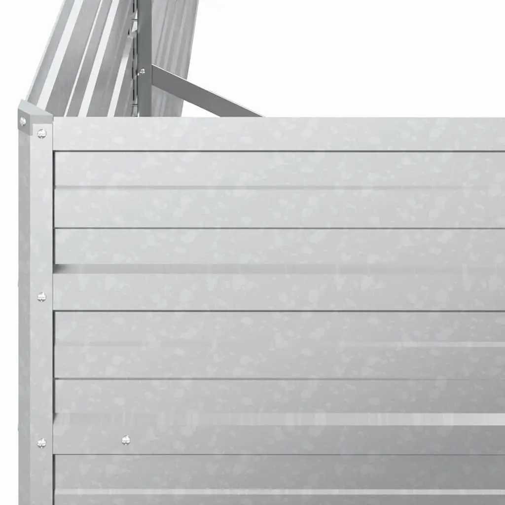 Galvanized Steel Raised Garden Bed 160x40x77cm Planter Box Outdoor Vegetables
