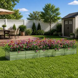 Compact Raised Garden Bed for Outdoor Gardening