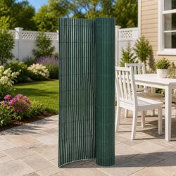 Compact Garden Fence Panel 90x400cm Green - Easy Use