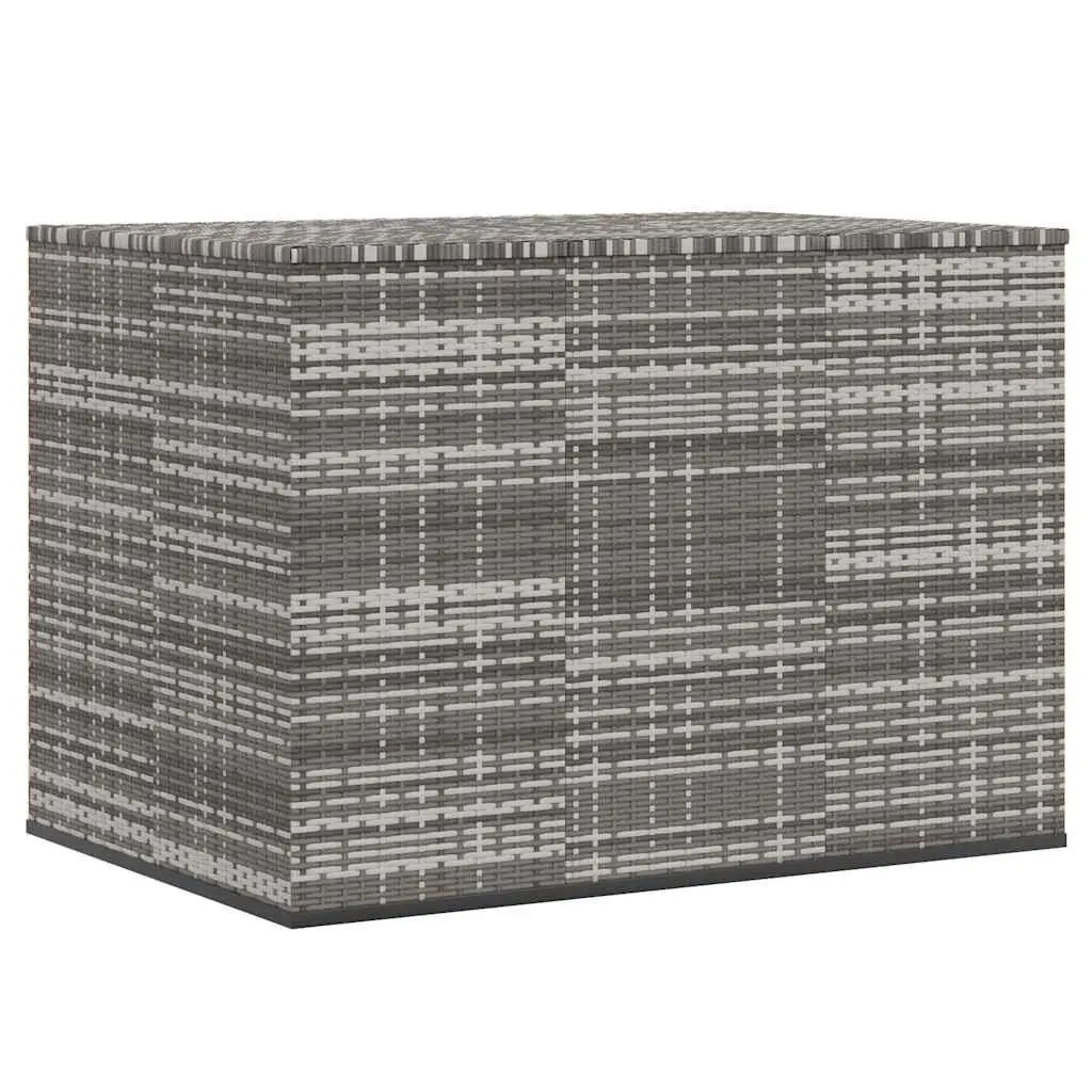 Garden Storage Box PE Rattan 145x100x103cm Outdoor Cushion Chest Grey