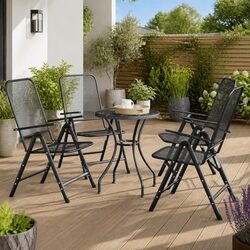 Folding Garden Chairs 4 pcs for Easy Use