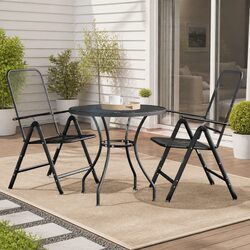Concise Design for Outdoor Dining: Ø80cm Table