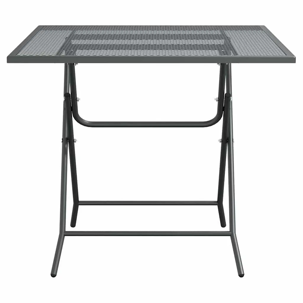 Garden Dining Table 80x80x72cm Mesh Top