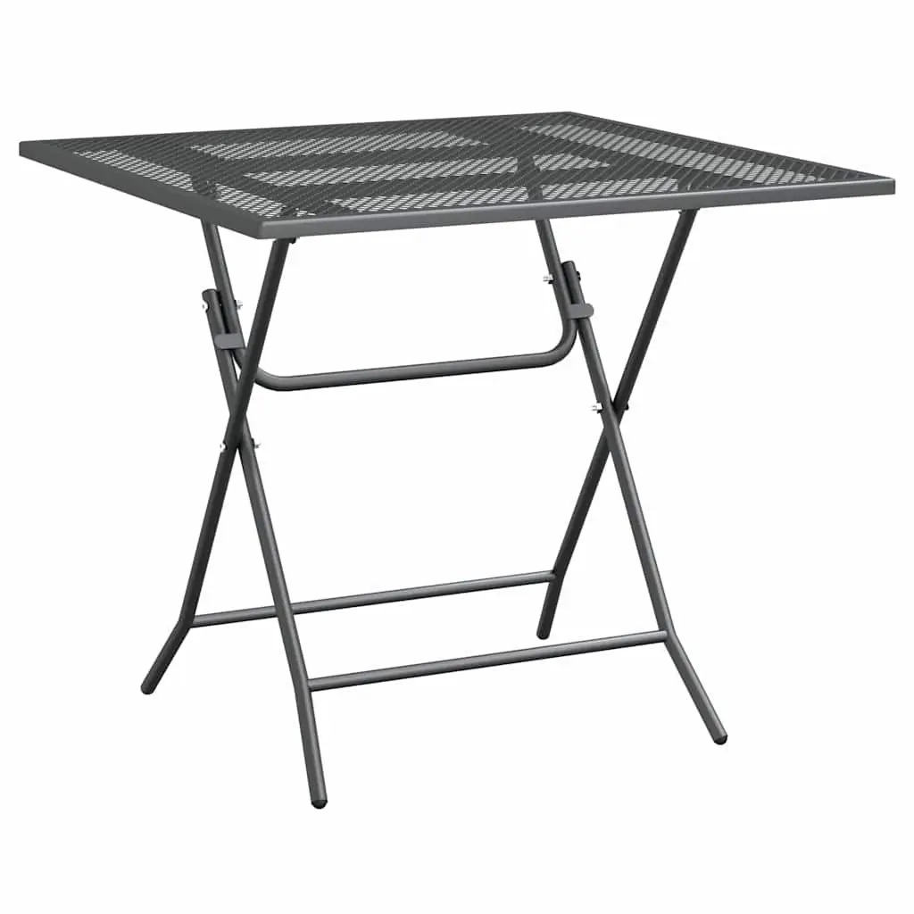 Garden Dining Table 80x80x72cm Mesh Top