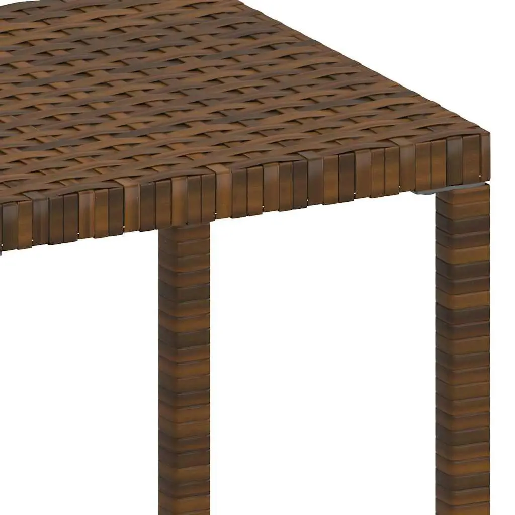 Brown Sun Loungers with Table