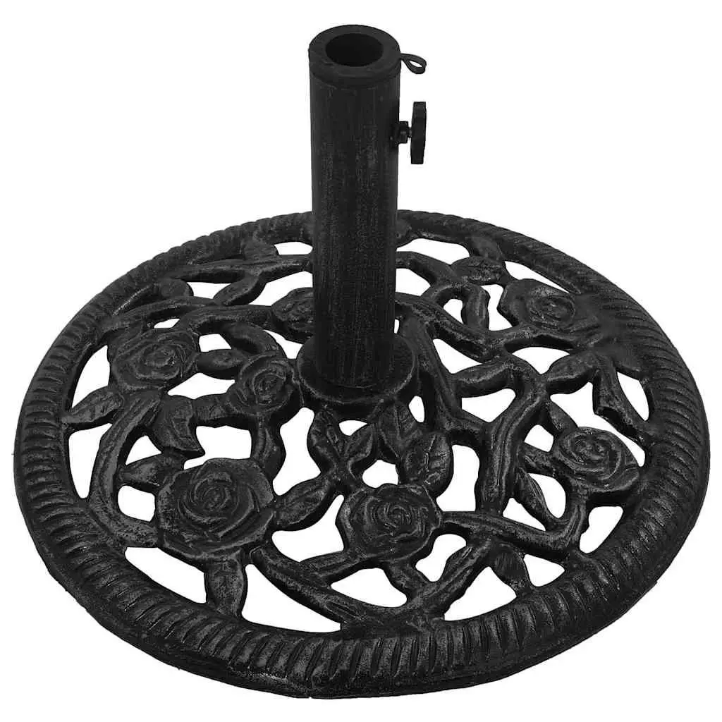 Umbrella Base Black Heavy Duty Cast Iron Outdoor Garden Patio Stand Stable