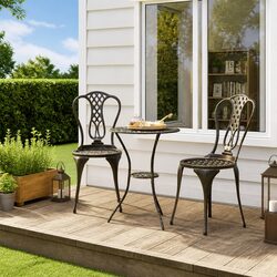 Compact 3 Piece Bistro Set for Your Outdoor Space