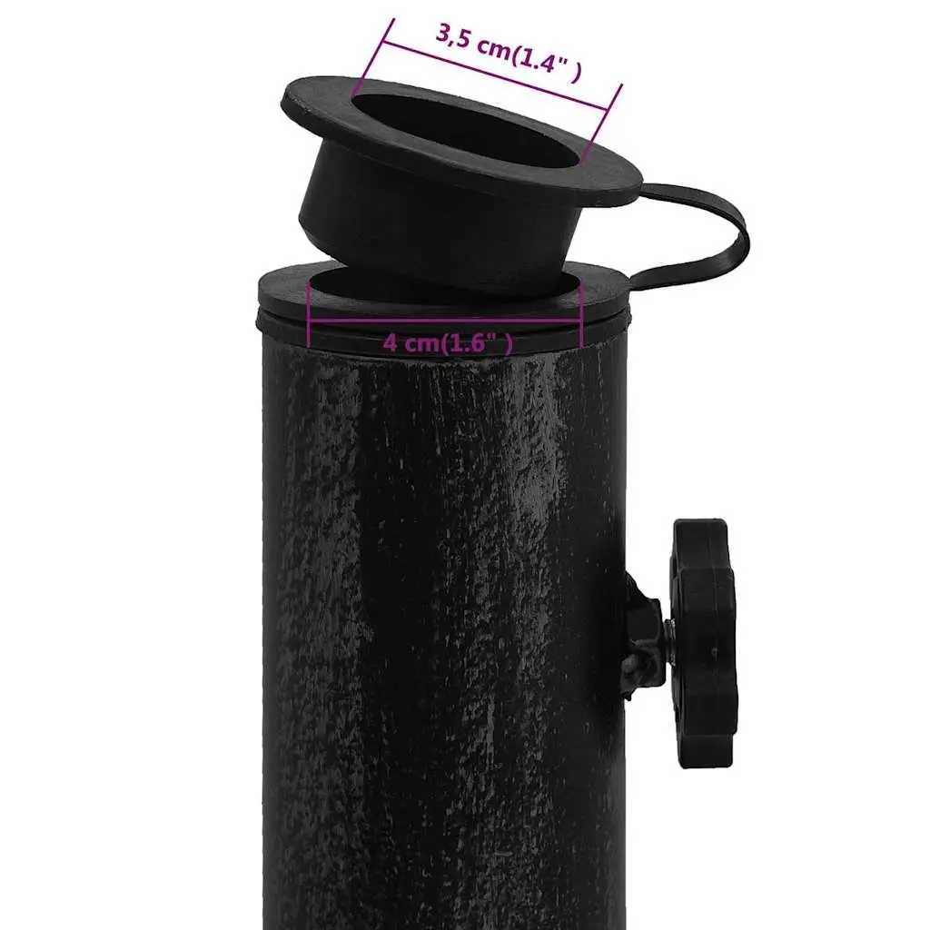 Umbrella Base Cast Iron Black Heavy Duty Outdoor Garden Patio Stand