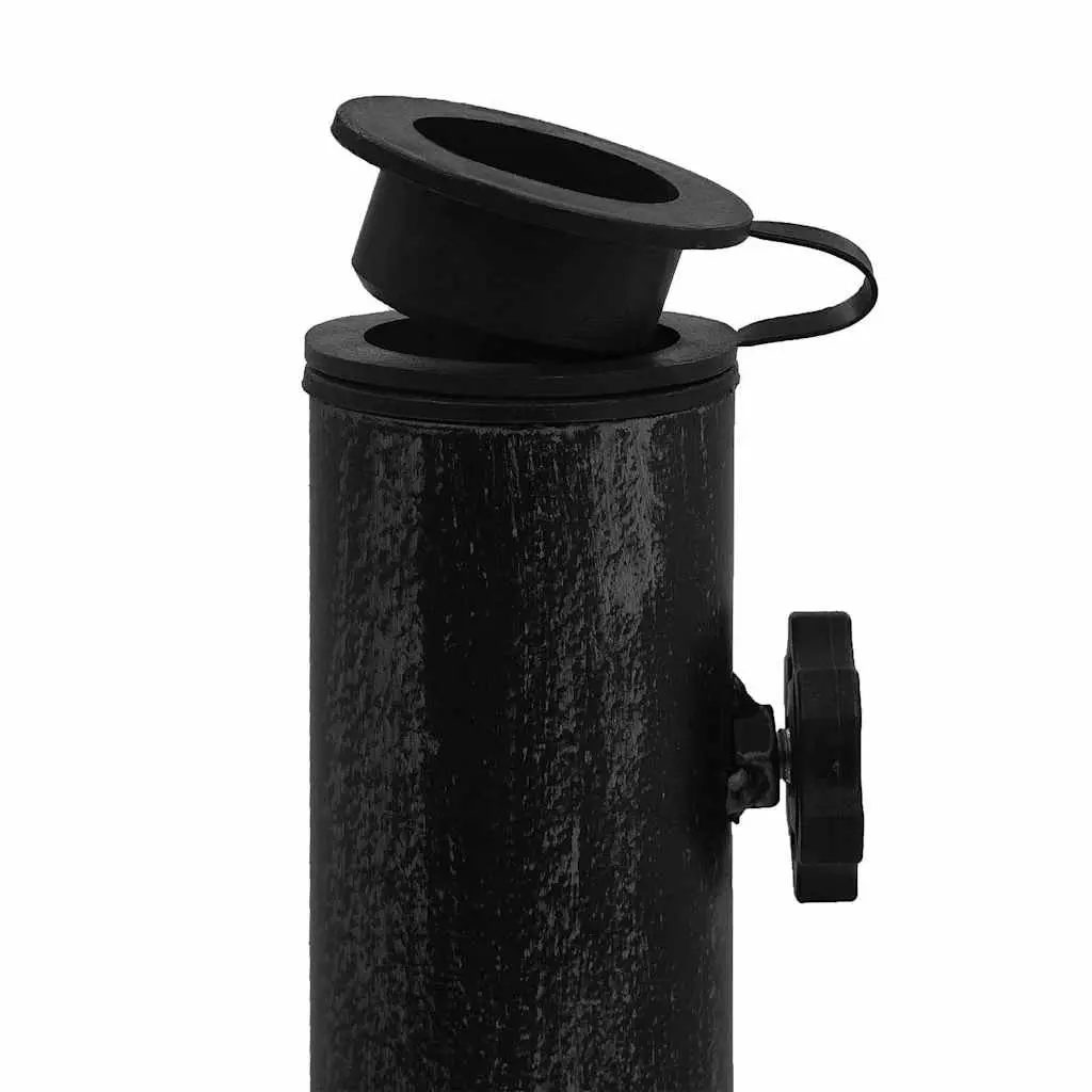 Umbrella Base Cast Iron Black Heavy Duty Outdoor Garden Patio Stand