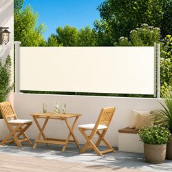 Concise 117x600 cm Retractable Side Awning for Outdoors