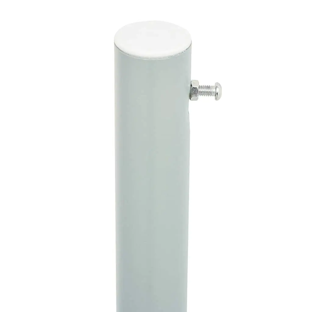 Retractable Awning Grey 220x600cm Outdoor Screen Privacy Protection for Patios and Balconies