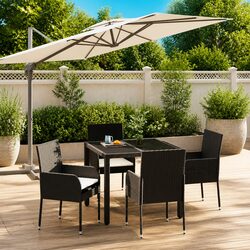 5 Piece Outdoor Dining Set: Compact and Durable
