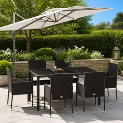 Compact 7 Piece Outdoor Dining Set for Modern Spaces