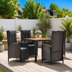 Compact 5 Piece Garden Dining Set for Outdoor Spaces