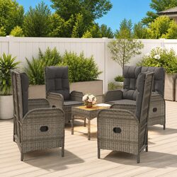Compact 5-Piece Garden Dining Set for Enjoyable Gatherings