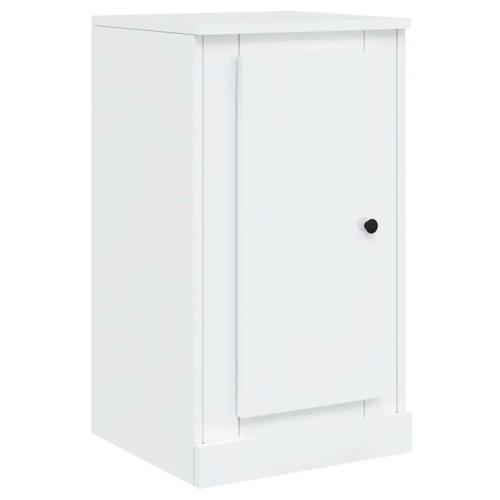 Set of 3 White Sideboards High Gloss Storage Cabinets Buffet Display Furniture