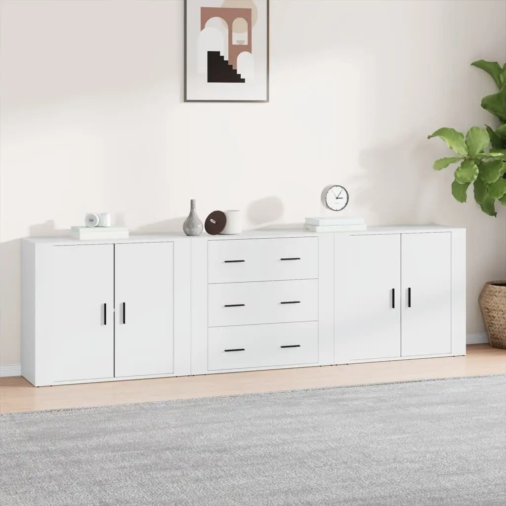 White Sideboards with Ample Storage Space