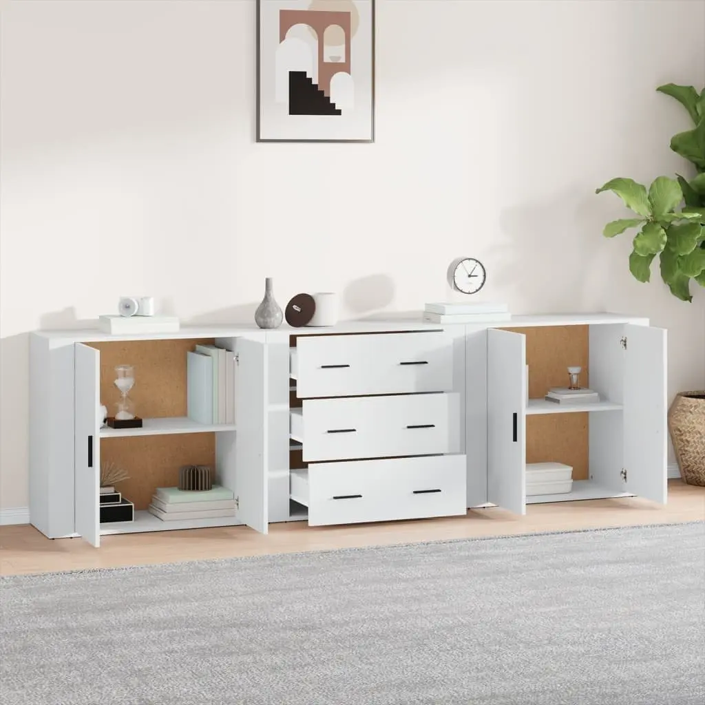 White Sideboards with Ample Storage Space