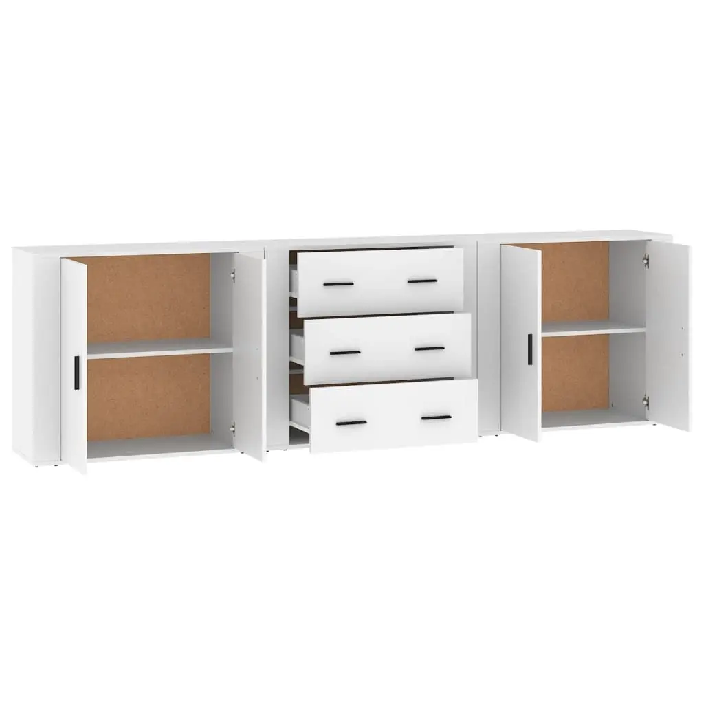 White Sideboards with Ample Storage Space