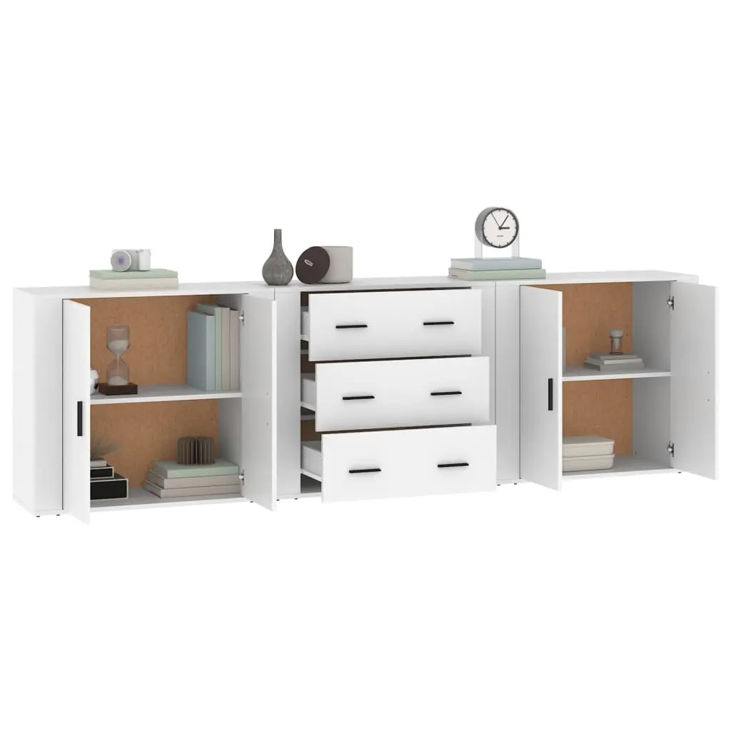 White Sideboards with Ample Storage Space
