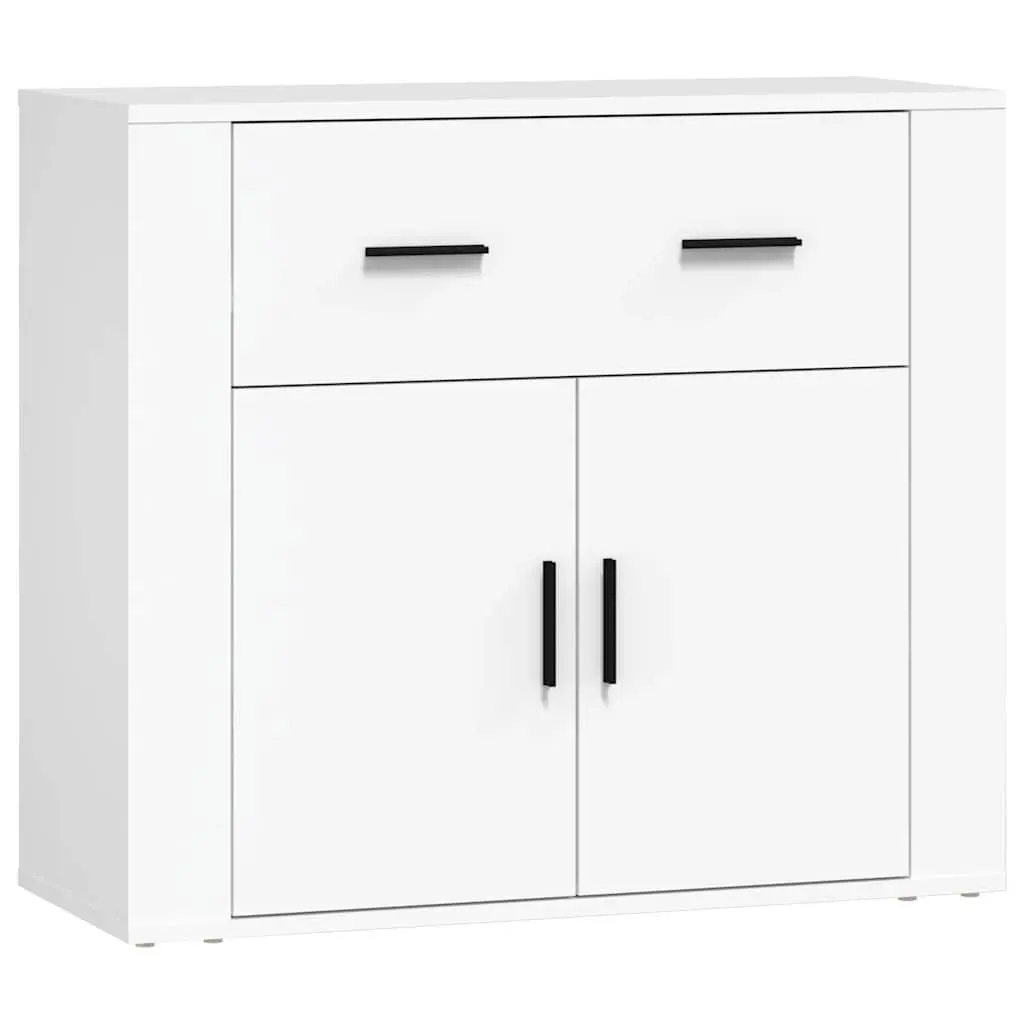 White Engineered Wood Sideboard