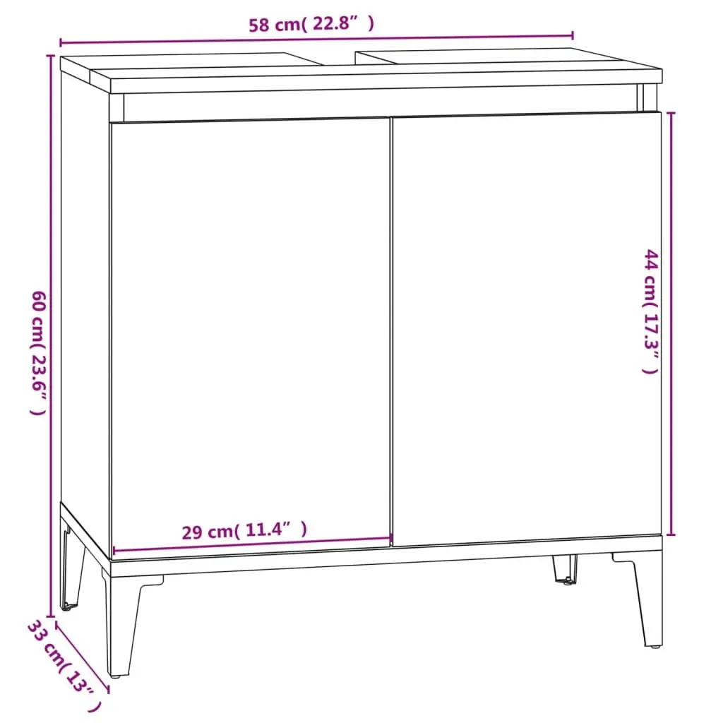 3 Piece Bathroom Furniture Set White Storage Cabinet Vanity Sink Unit Shelving