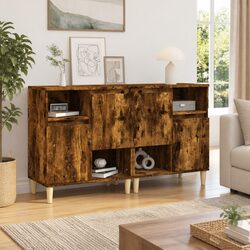 Compact Brown Sideboard Cabinet with Ample Storage