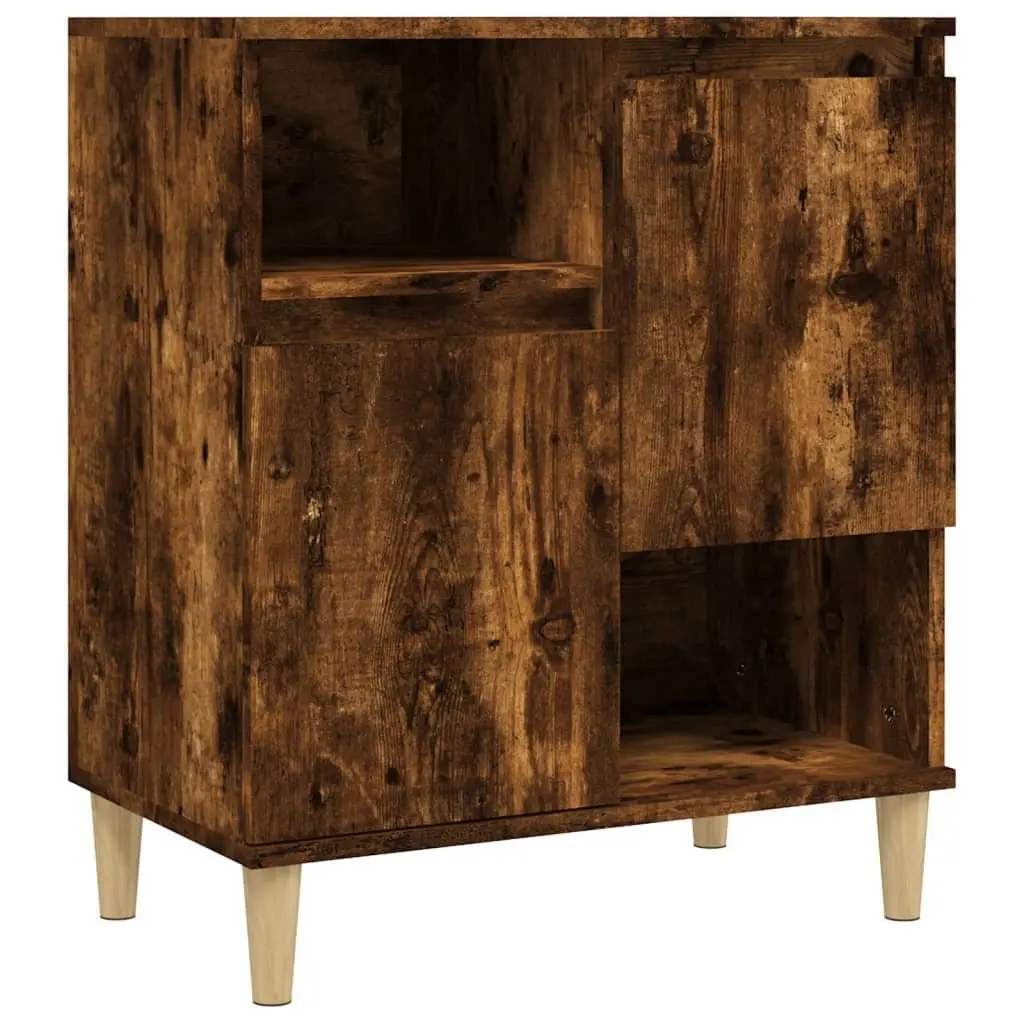 Sideboard Cabinet Brown 3 Piece Engineered Wood Storage Buffet Cupboard