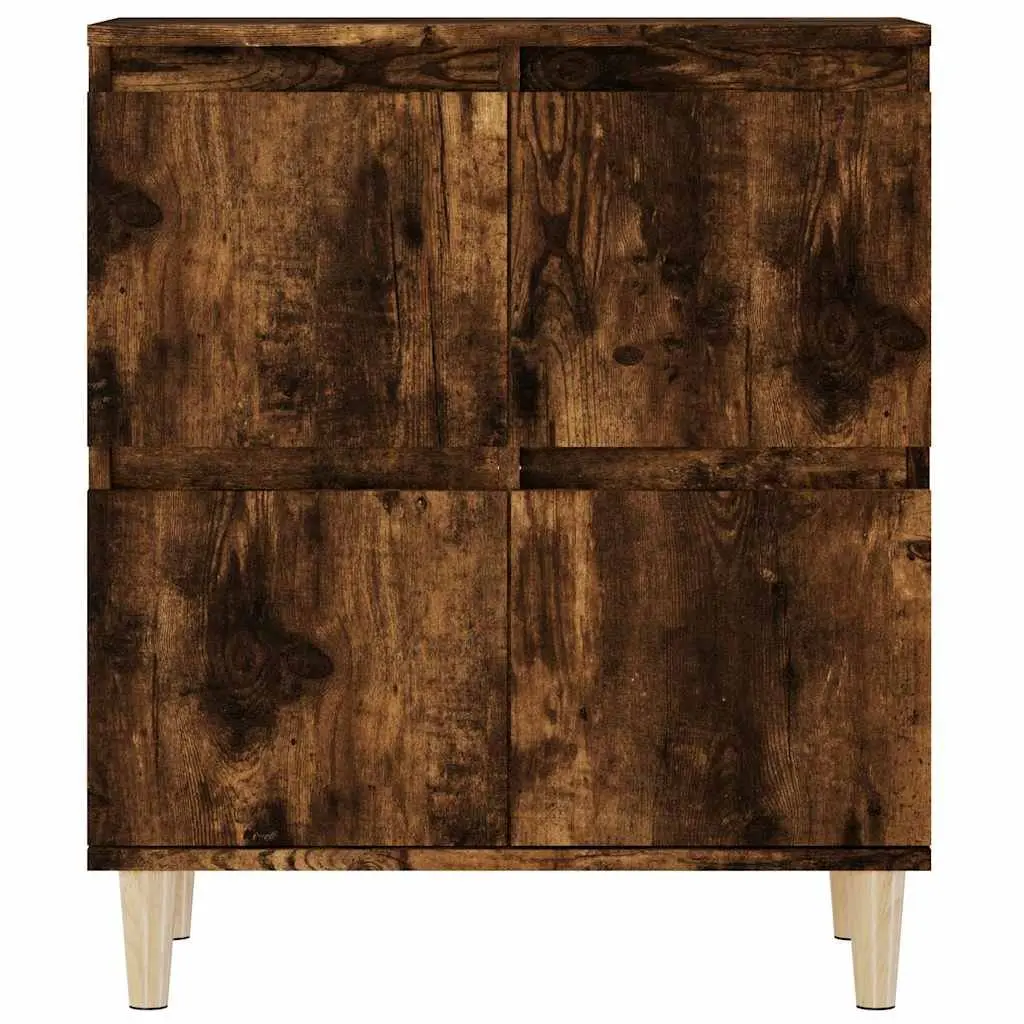 Sideboard Cabinet Brown 60x35x70cm Engineered Wood Storage Unit with 4 Compartments