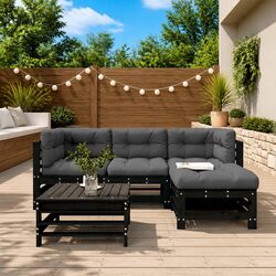 5-Piece Wooden Garden Lounge Set: Comfort in Style