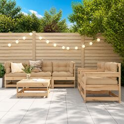 Compact and Stylish 6 Piece Garden Lounge Set