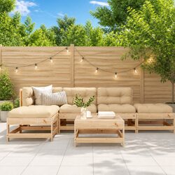 Compact 6 Piece Garden Lounge Set for Outdoor Living