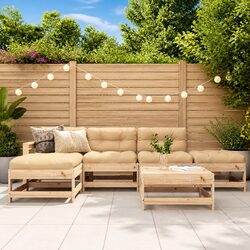 Concise and Stylish 6 Piece Garden Lounge Set