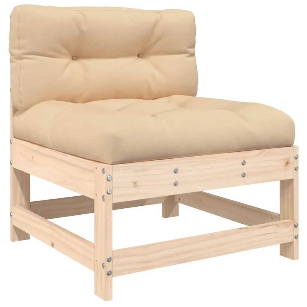 Garden Lounge Set 4 Piece Outdoor Furniture Patio Sofa with Cushions Wood