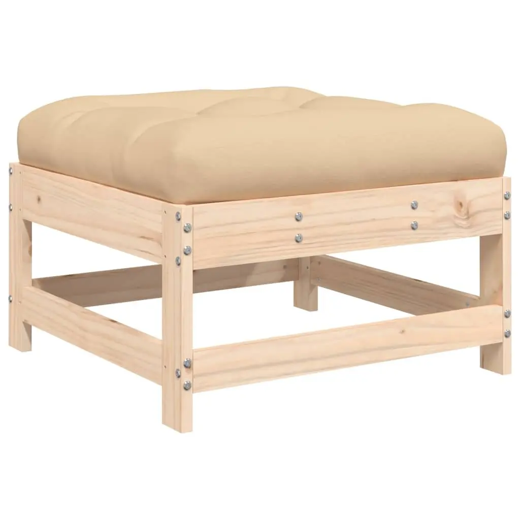 5 Piece Wooden Garden Lounge Set with Cushions