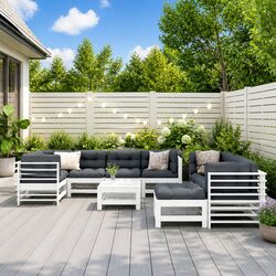 10-Piece Lounge Set for Outdoor Comfort and Style