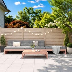 Compact and Stylish Wooden Garden Lounge Set with Cushions