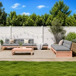 Confident Choice: 6 Piece Wooden Lounge Set