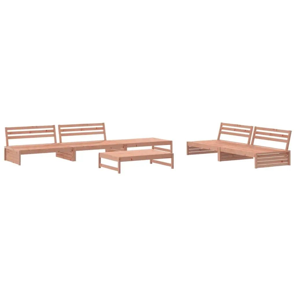 Garden Lounge Set 6 Piece Wooden Outdoor Furniture Patio Sofa with Cushions