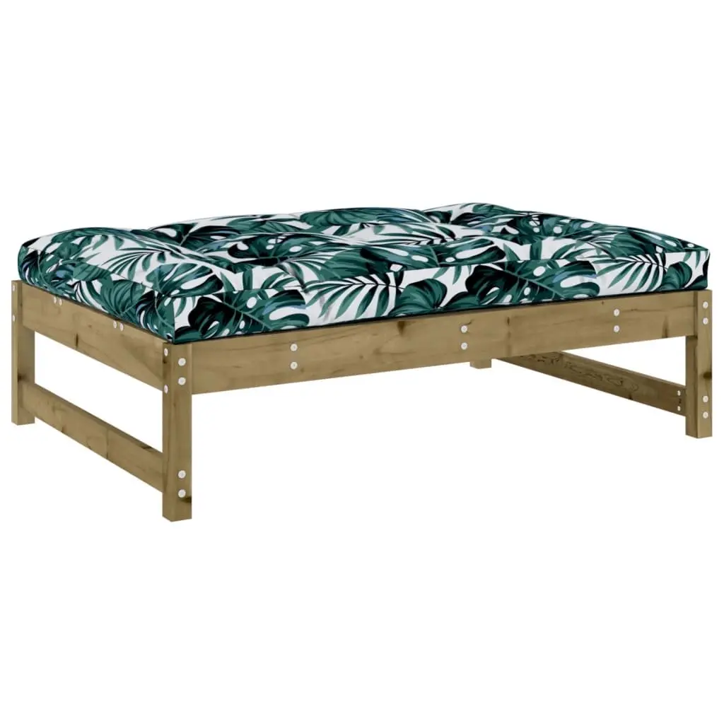 Garden Lounge Set Brown 6 Piece Impregnated Pine Wood with Cushions